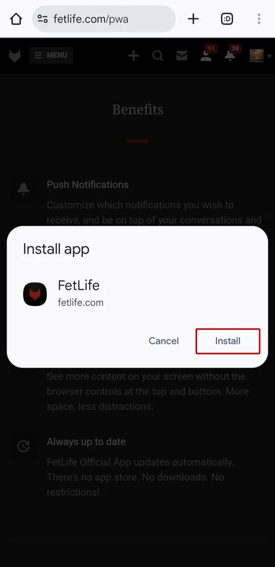 This will start the installation process